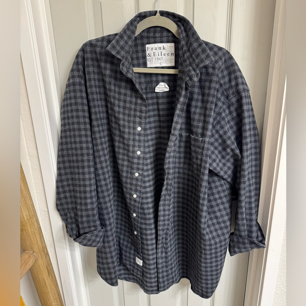 Frank + Eileen - Flannel Shirley 🖤 🩶- Large